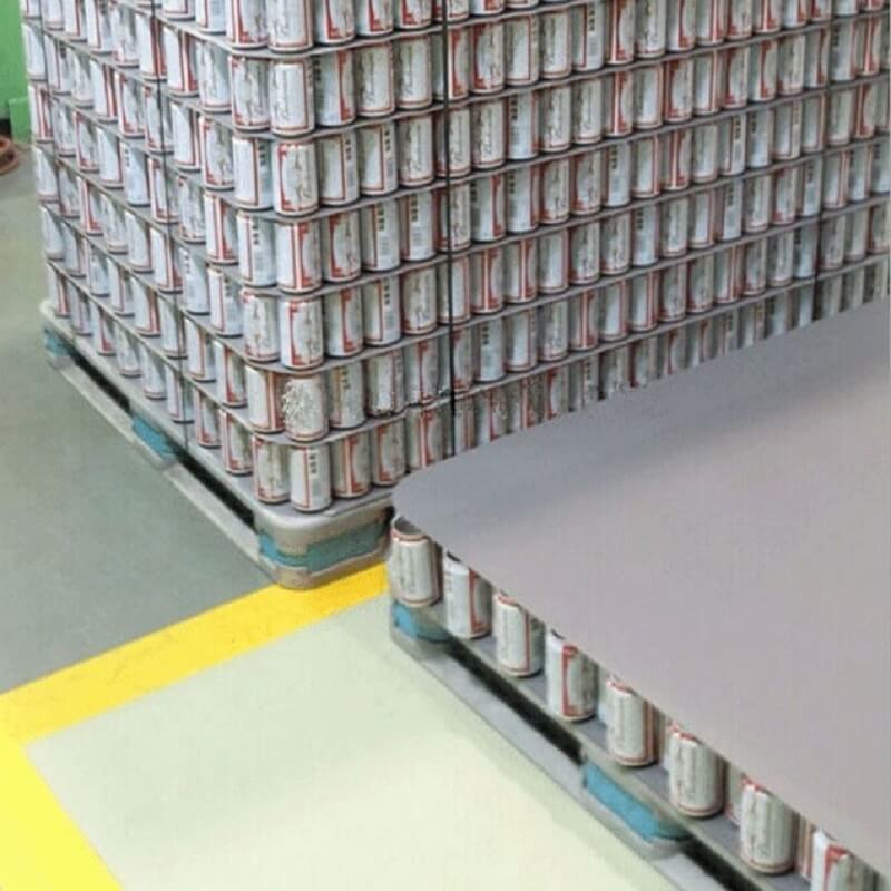 Plastic Layer Pad for beverage can pallet stacking
