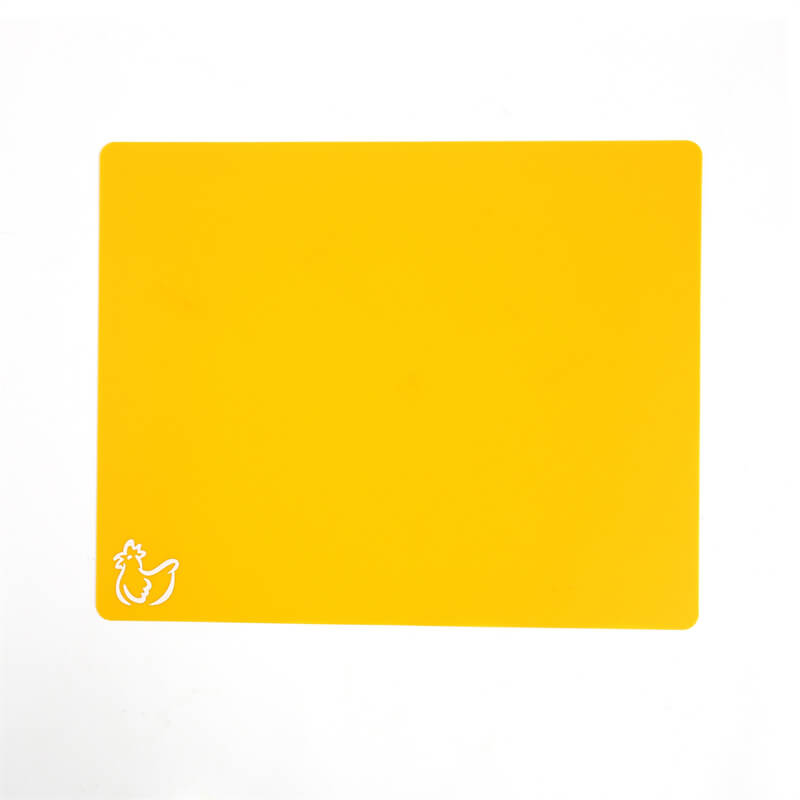 Yellow PP cutting mat close up