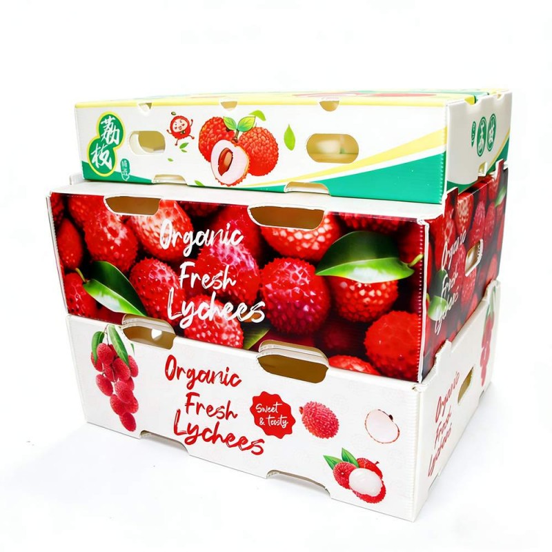 Plastic fruit box for lychee