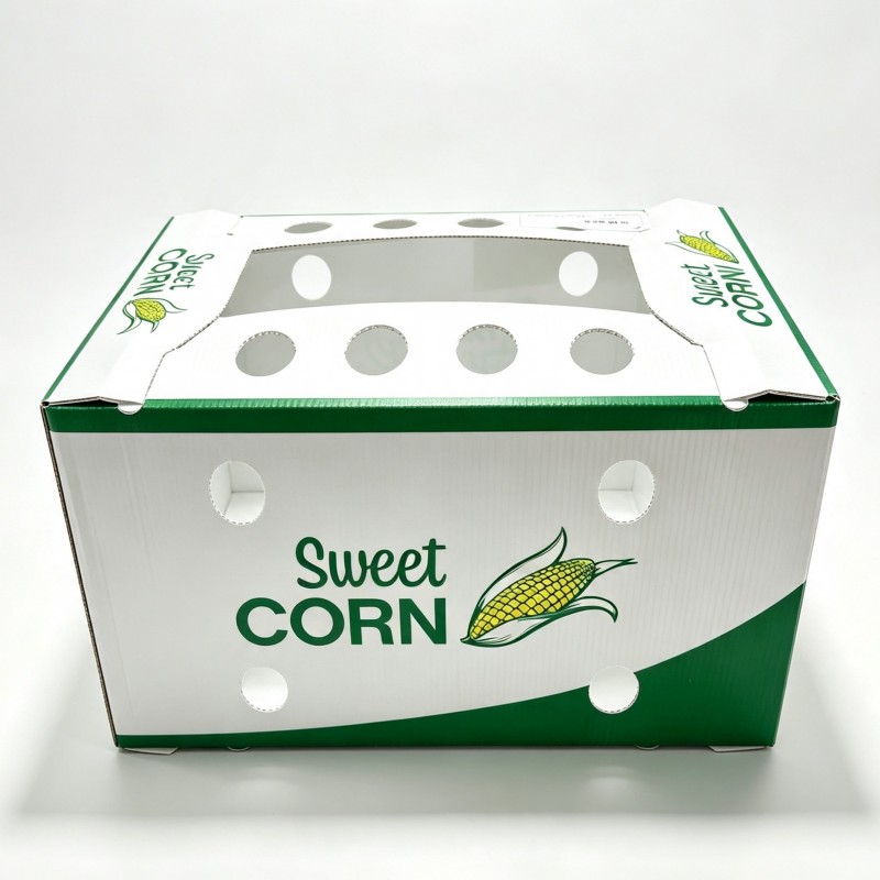 Reusable corrugated plastic sweet corn container