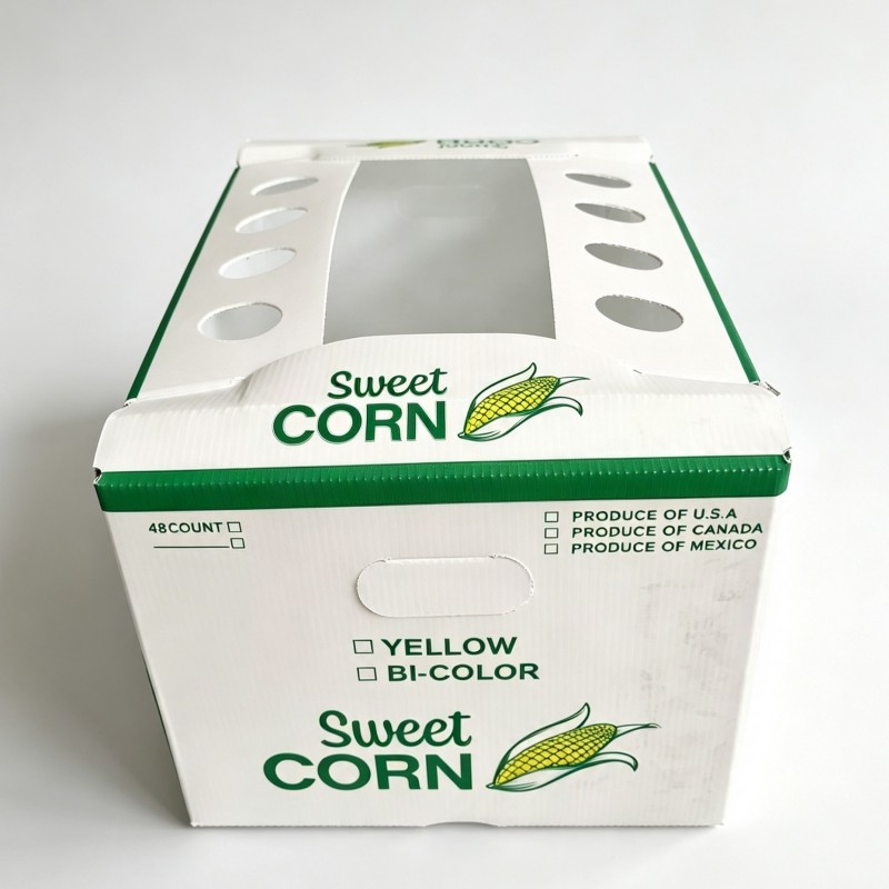 Ventilated PP corn box for farm harvest